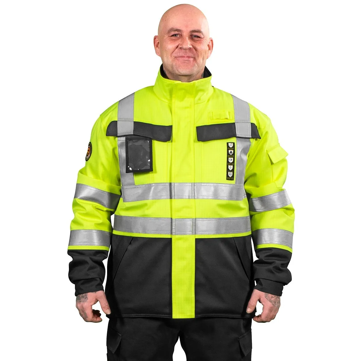 Vinterjacka 3Xl Flams. Sauron Fl.Gul/M.Grå Kl2 En