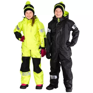 Vinteroverall Barn 150 Arthur Svart/Fl.Gul
