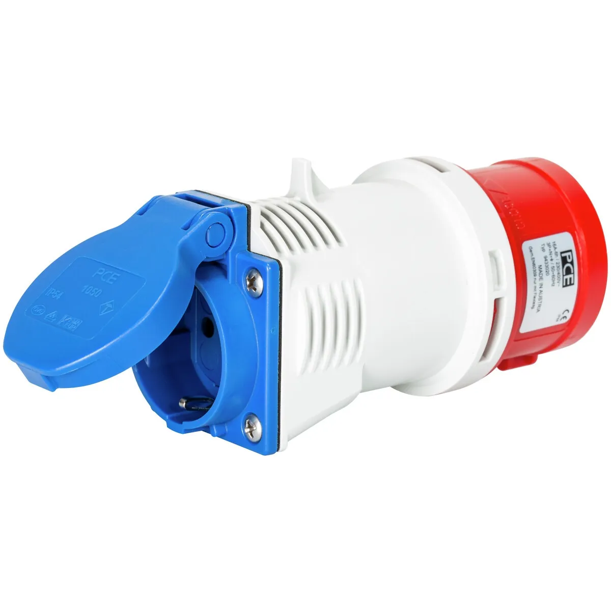 Övergångsadapter Cee 400V/230V 16A