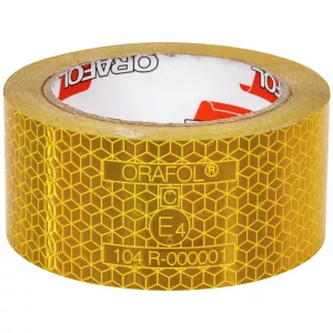 Reflextejp Gul 50Mmx12,5M Ece R104