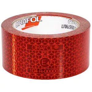 Reflextejp Röd 50Mmx12,5M Ece R104