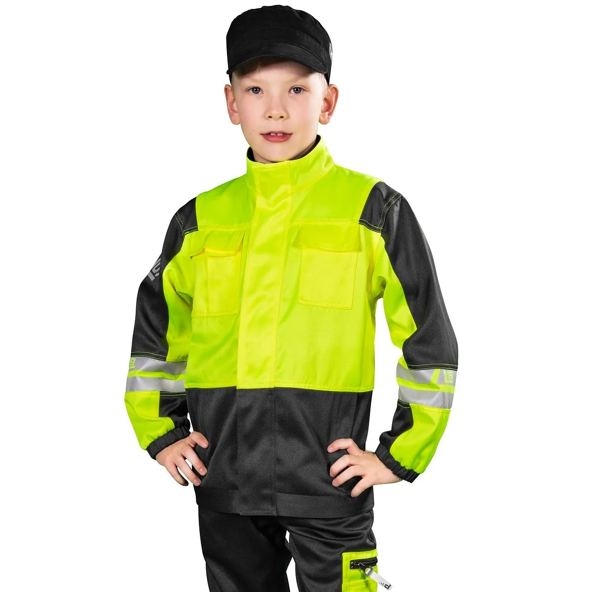 Barnjacka 140 Alex Fl. Gul/Svart