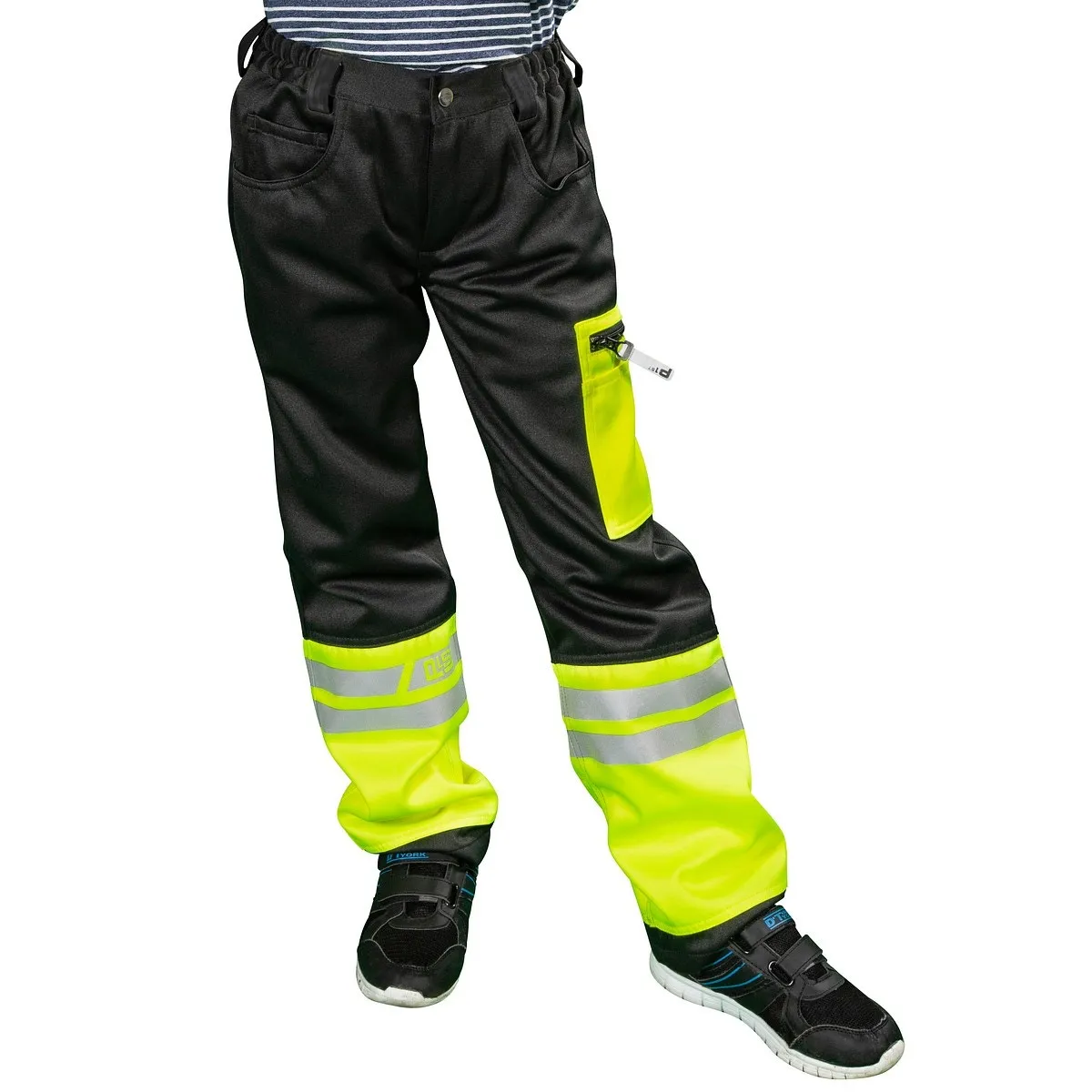 Barnbyxor 110 Aaron Fl. Gul/Svart