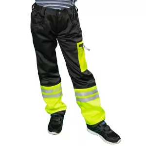 Barnbyxor 110 Aaron Fl. Gul/Svart