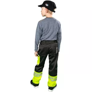 Barnbyxor 140 Aaron Fl. Gul/Svart