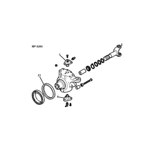 Spindelbult Top  Cih, Valtra