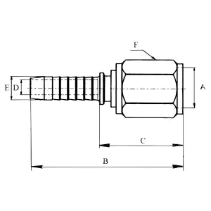 Weo Plug-In 16Mm-1/2 Hona Slang Koppling