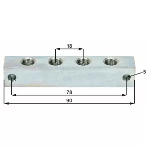 Smörnippelblocket För Fyra G1/8