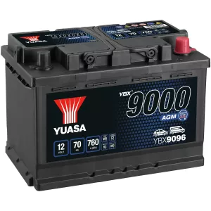 Batteri Yuasa 70Ah Agm -+ 278X175X190