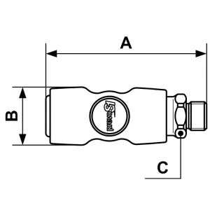 Snabbkoppling 10.4Mm 3/8 Utv Gänga Esi111152Cb