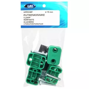 Rörklammer 18Mm Standard Serie Packad 2 Par
