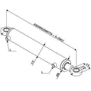 Hydraulik Cylinder 80X50X900