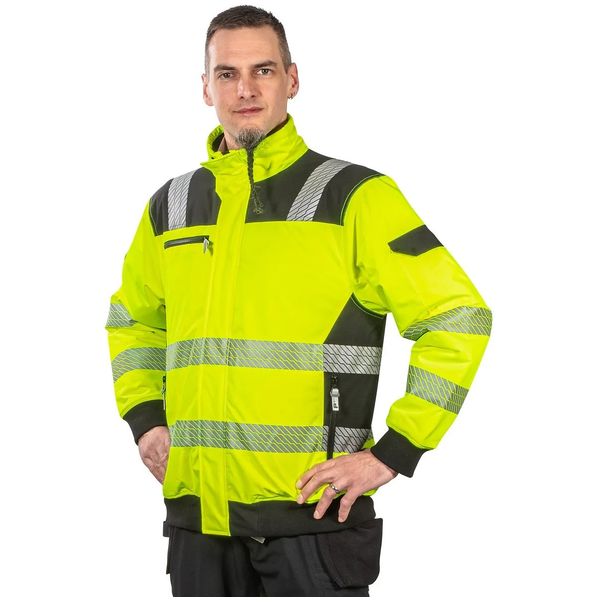 Pilot Jacka Lätt Isolering 4Xl Gavin Fl.Gul/Svart