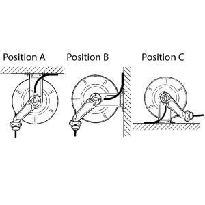 Slangupprullare luft vatten 18bar 13mm 20m