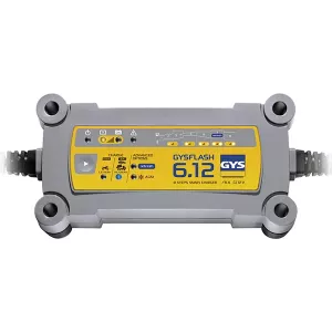 Gysflash 6.12 12V 230 V 0,8/6 A laddning 1,2-125A (underh.1,2-170 A) 8 steg IP65