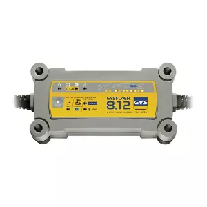 Gysflash 8.12 12V 230 V 8 A laddning 15-160 A (underh.15-240 A) 8 steg IP65
