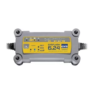 Gysflash 6.24 12V 230 V 6/12 V 0,6/6 A 24 V 0,8/4 A laddning 12 V 1,2-125 A 7 steg IP65