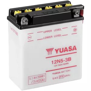 Batteri Yuasa Mc  5,3Ah -+ 120X60X130