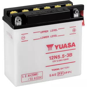 Batteri Yuasa Mc  5,8Ah -+ 135X60X130