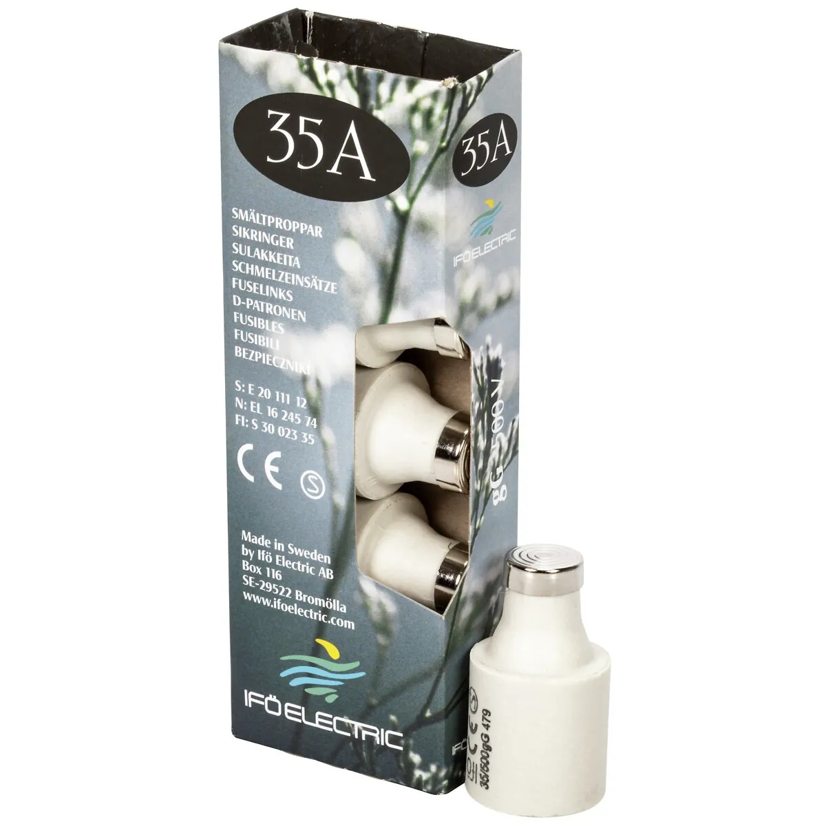 Porslinssäkring 35A 5St