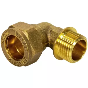 Klämringskoppling Vinkel Med Utv.Gänga 22X3/4