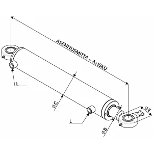 Hydraulik Cylinder 63X40X400