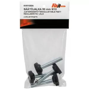 Justeringsfötter M10 50Mm  4St