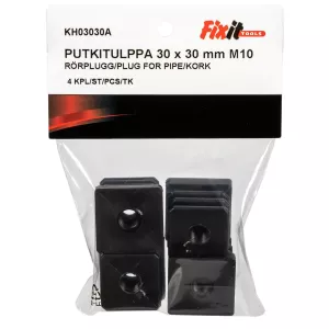 Rörplugg 30X30Mm/M10  4St
