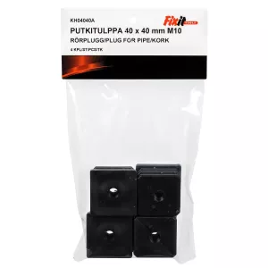 Rörplugg 40X40Mm/M10  4St