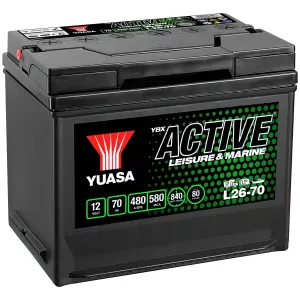 Batteri Yuasa Fritid 70Ah +- 269X174X225