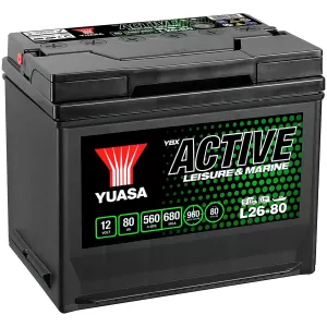 Batteri Yuasa Fritid 80Ah +- 269X174X225