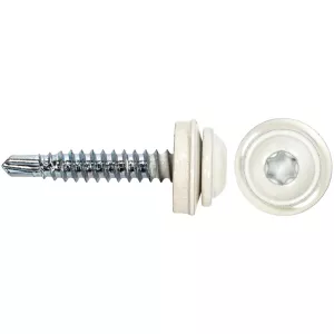 Farmarskruv 4,2X25 A2 100St Vit/Ral9010