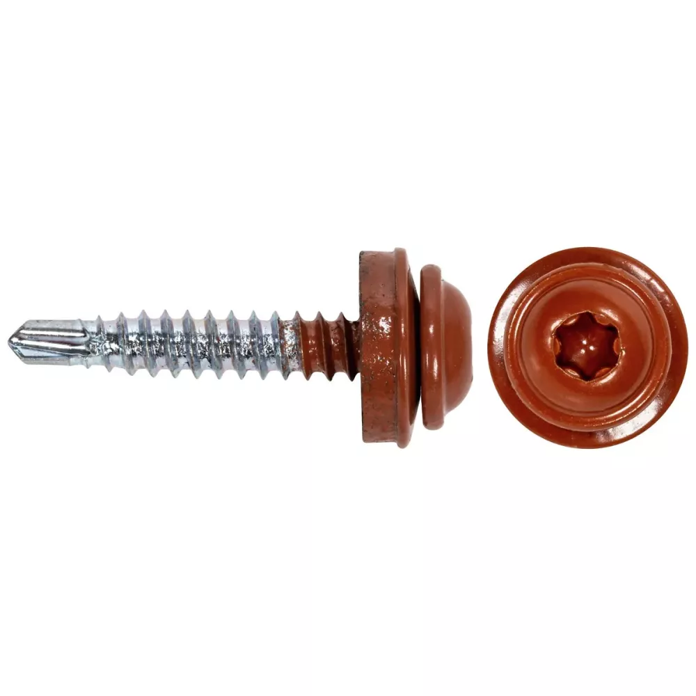 Farmarskruv 4,2X25 A2 100St Röd/Ral8004