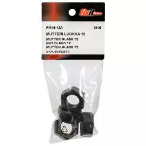 Mutter M16 Hållfasthet 12 4St Din934
