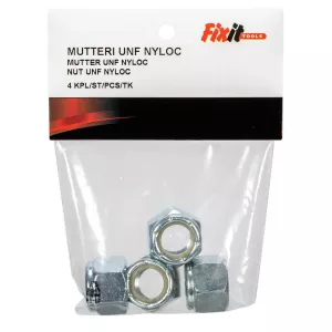 Låsmutter Unf Nyloc 5/8" Förzinkad 4St