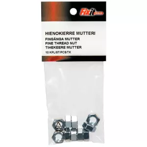 Mutter  M8X1,0 10St Fingänga Din934