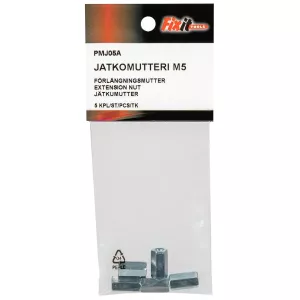 Förlängningsmutter M5 5St Din6334