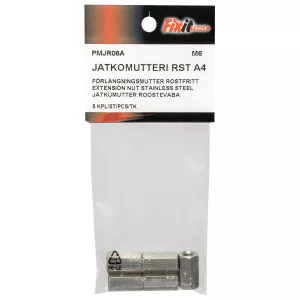 Förlängningsmutter  M6 A4 5St Din6334