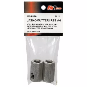 Förlängningsmutter M12 A4 2St Din6334