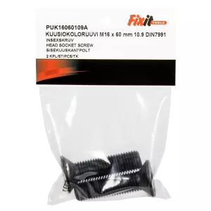 Insexskruv M16X60 10.9 2St Försänkt Din7991