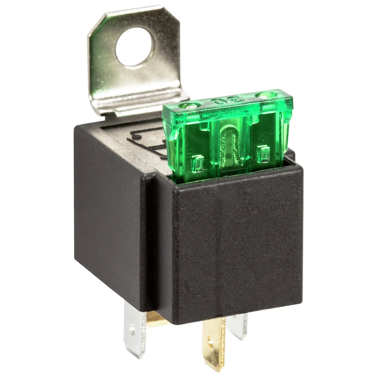 Relä 4-Pol 12V 30A Med Säkring