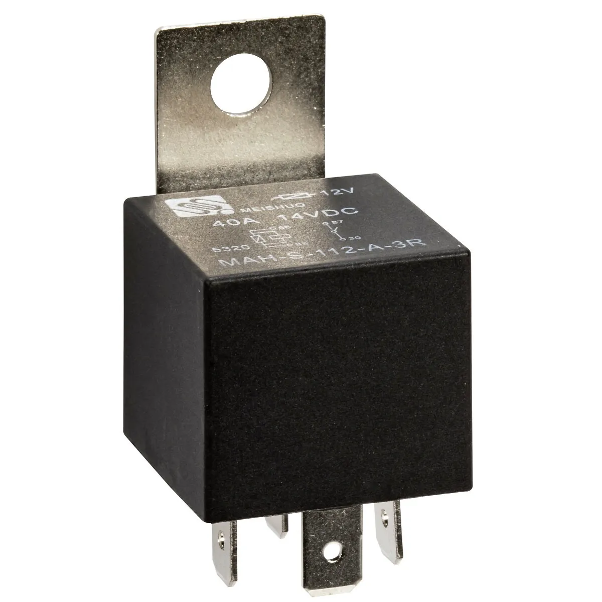 Relä 4-Pol 12V 40A Med Motstånd