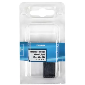 Mikrorelä 5-Pol 24V 20/10A