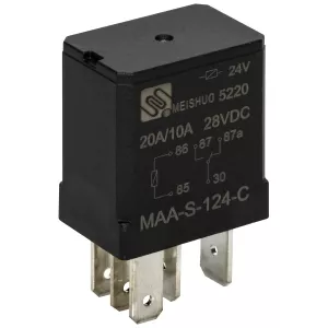 Mikrorelä 5-Pol 24V 20/10A