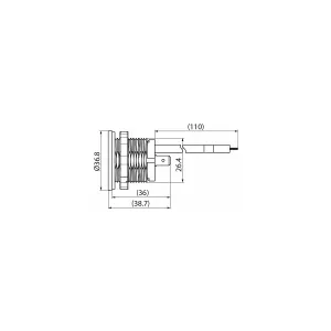 Ampermätare 12/24V Digital Universal