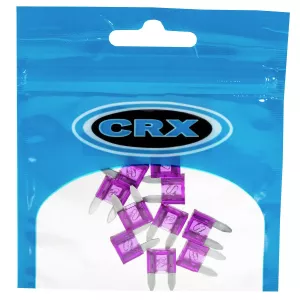 Flatsäkring Mini 3A Violett 10St