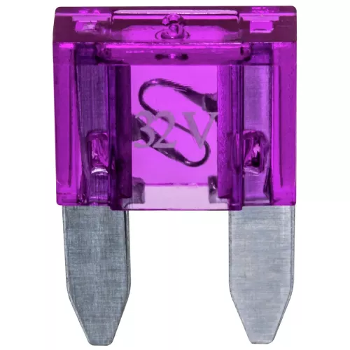 Flatsäkring Mini 3A Violett 10St