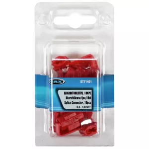 Skarvklämma Tjuv Röd 10 St