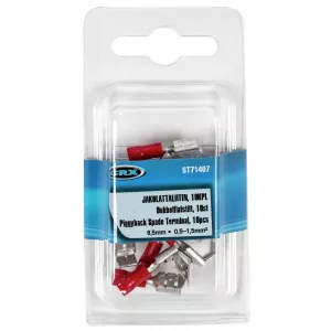 Dubbelflatstift Hona 6,5/6,3 Röd 10 St