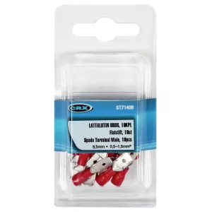 Flatstift Hane 6,5 Röd 10 St